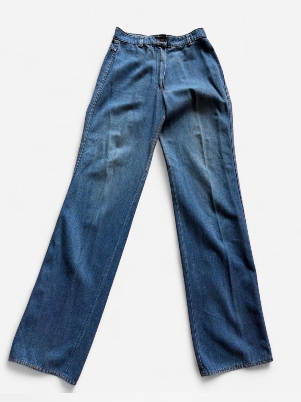 Vintage Durango Women's Wide-Leg Jeans - Blue Denim